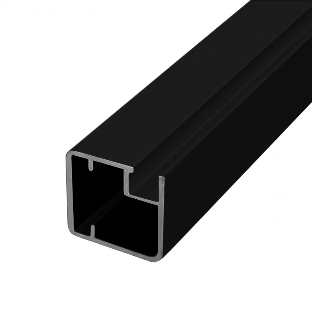 Фасадный профиль узкий  20*19 мм, видимая часть 19 мм, черный матовое, 6,0 м