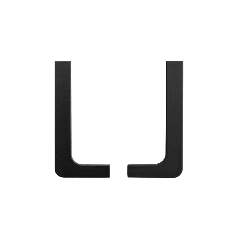  Комплект заглушек L-Gola (L+R) черный, металл