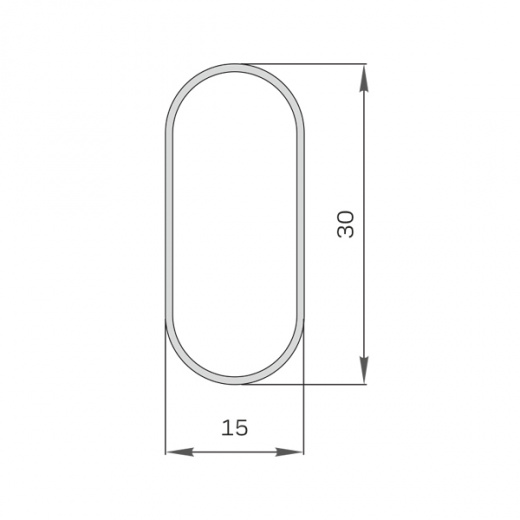 Труба овальная 30х15х3000 (10)