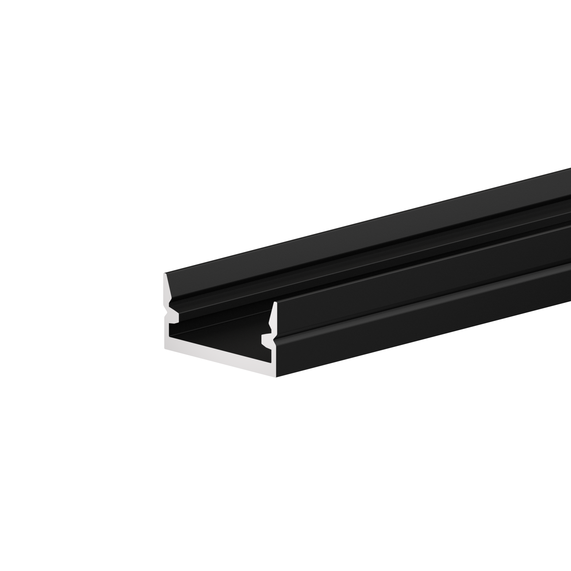  Профиль для LED накладной черный матовый, 3,0 м С РАССЕИВАТЕЛЕМ