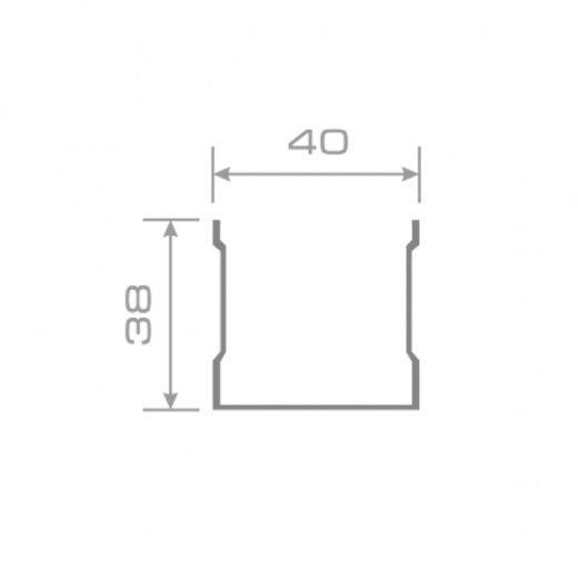 Трек верхний однополозный глянцевый Венге 5,4 м (8)