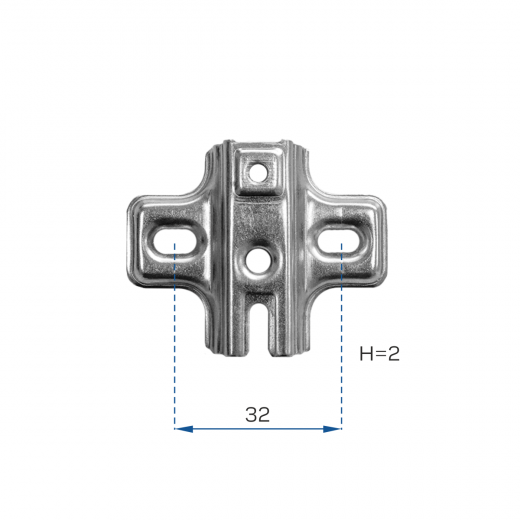  ПЕТЛЯ ДЛЯ ФАЛЬШПАНЕЛИ 180 градусов Н=2  (200)