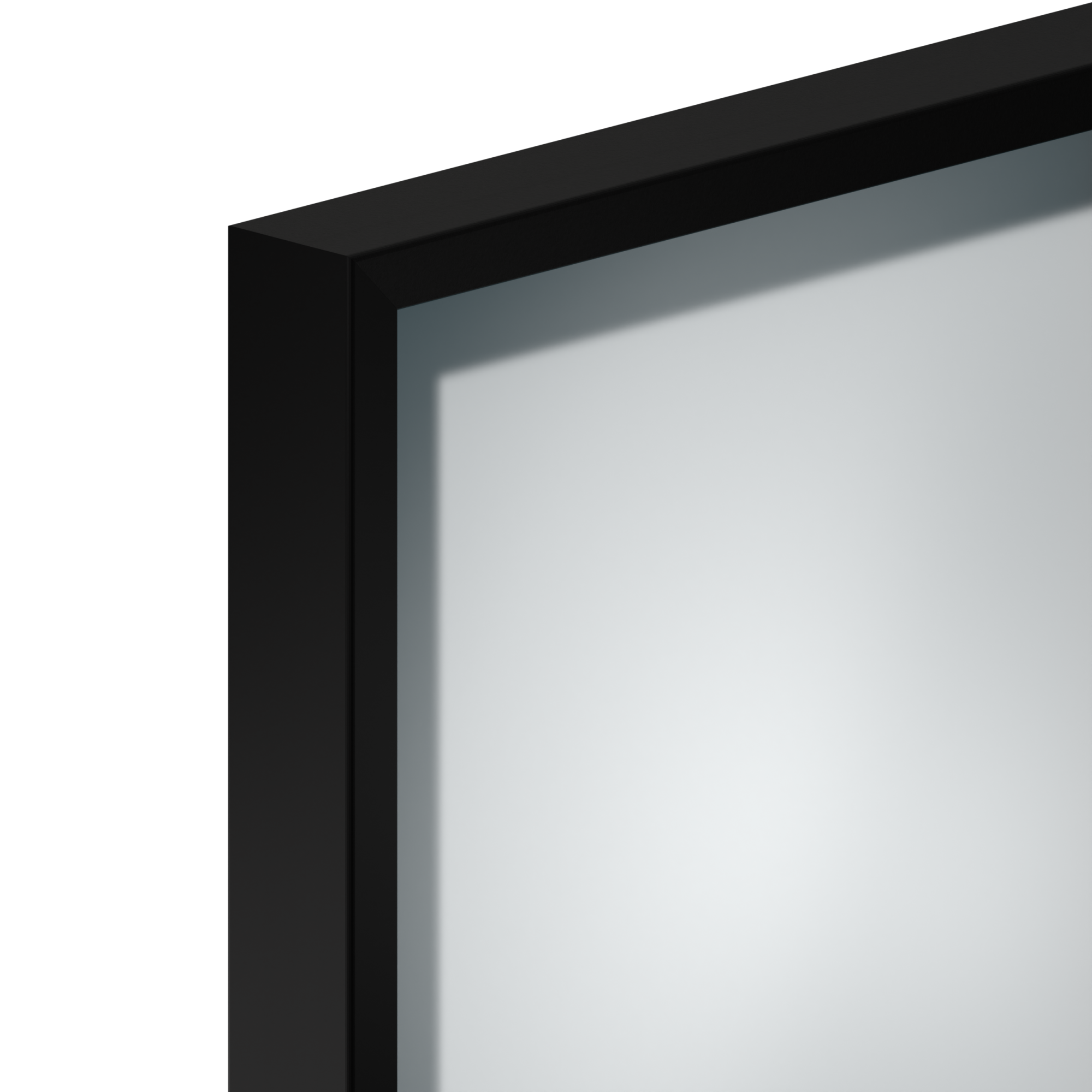 Фасадный профиль узкий 20*19 мм, видимая часть 8 мм, черный матовый, 6,0 м