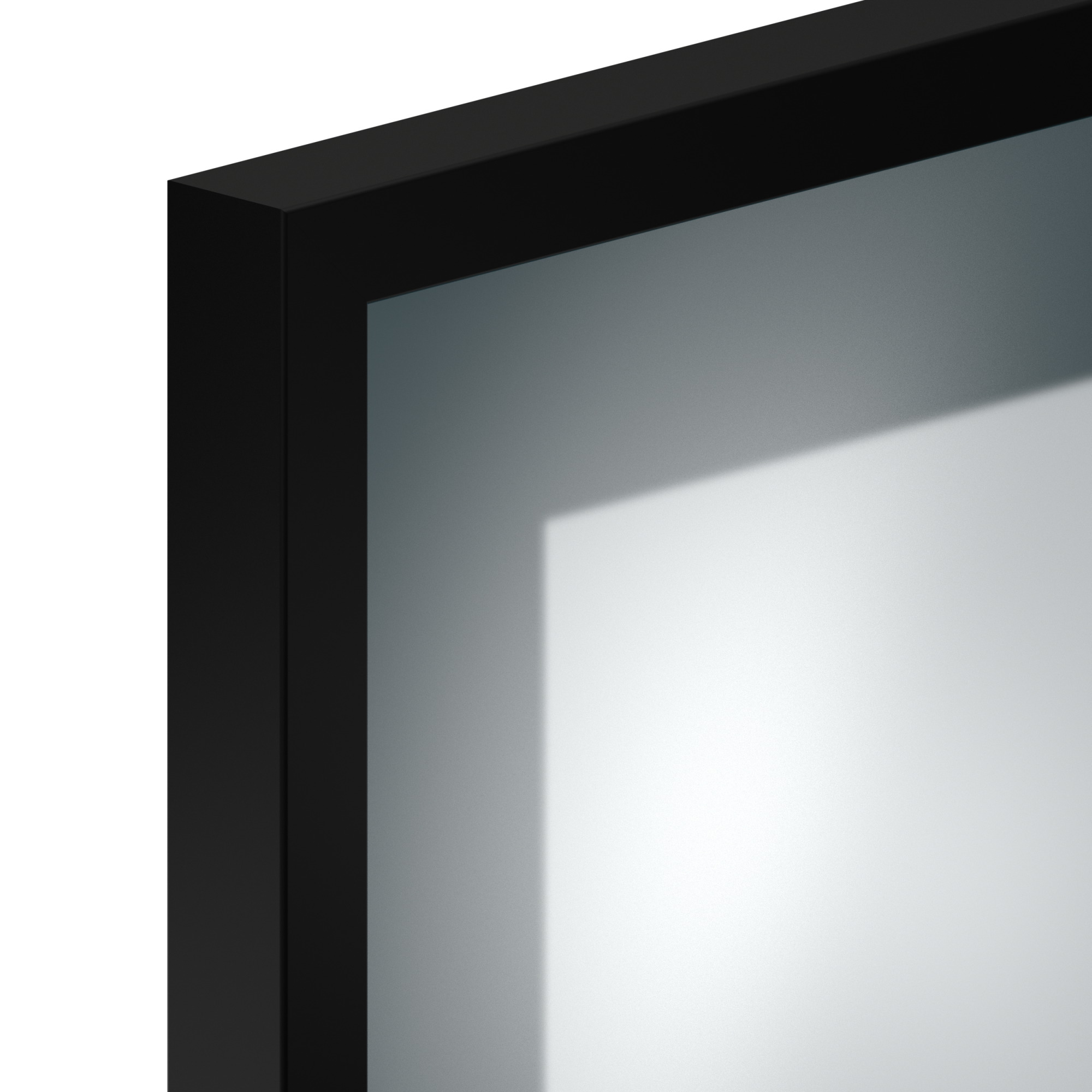 Фасадный профиль широкий 50*20 мм, видимая часть 15 мм, черный матовый, 6,0 м