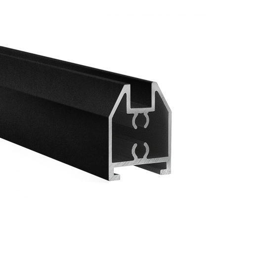 Профиль горизонтальный верхний для подвесной системы черный муар, 6,0 м
