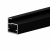 Фасадный профиль узкий 20*19 мм, видимая часть 8 мм, черный матовый, 6,0 м