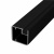 Фасадный профиль узкий  20*19 мм, видимая часть 19 мм, черный матовое, 6,0 м