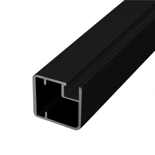 Фасадный профиль узкий  20*19 мм, видимая часть 19 мм, черный матовое, 6,0 м