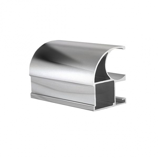  Профиль вертикальный открытый глян. Серебро 5,5 м