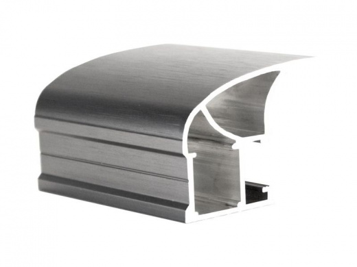 Профиль Вертикальный Открытый Графит брашед широкий 5,5 м