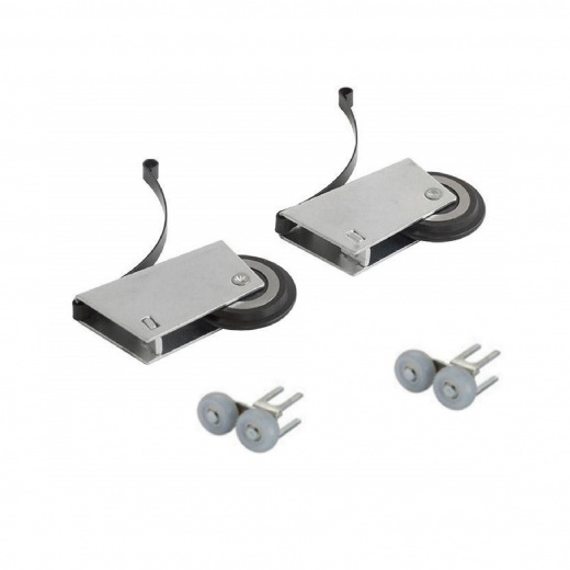  Комплект роликов TANDEM PLUS для шкафов-купе (Открытые)(Класс В), усиленные с верхним подшипником 