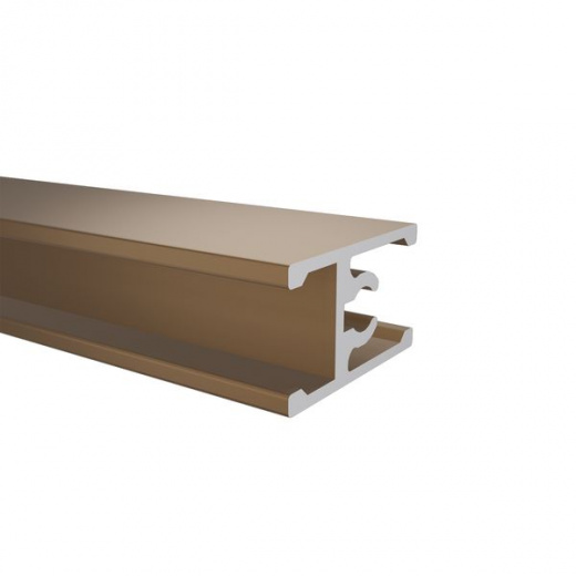 Профиль горизонтальный средний под винт Латте (Soft-touch) 6,0 м