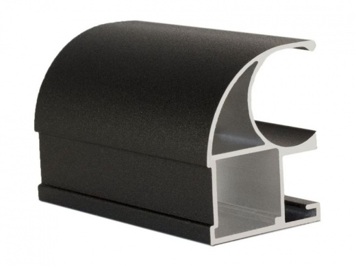   Профиль вертикальный открытый Черный муар 5,4 м