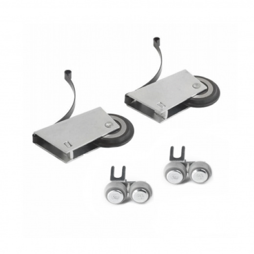 Комплект роликов для шкафов-купе (Открытые) GRAY (класс В), усиленные с верхним подшипником 