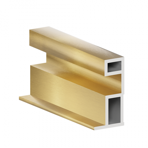 Профиль ручка ГРАЦИЯ Золото брашед 5,4 м (узкая система) (12)